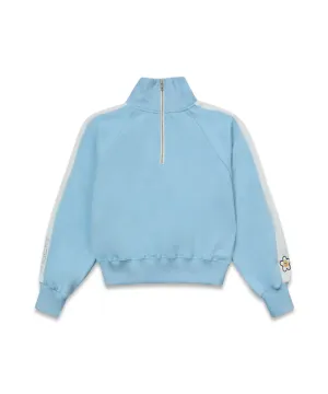 MACKY Golf: Karina Colored Zip-Up Sweat Shirt - Sky Blue