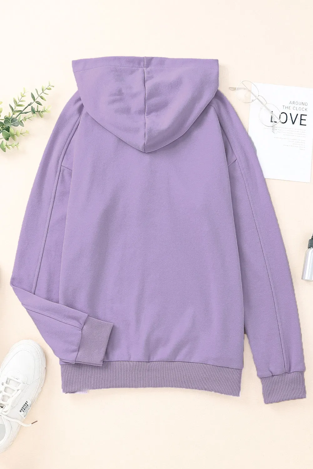 Macy Lace-Up Dropped Shoulder Hoodie