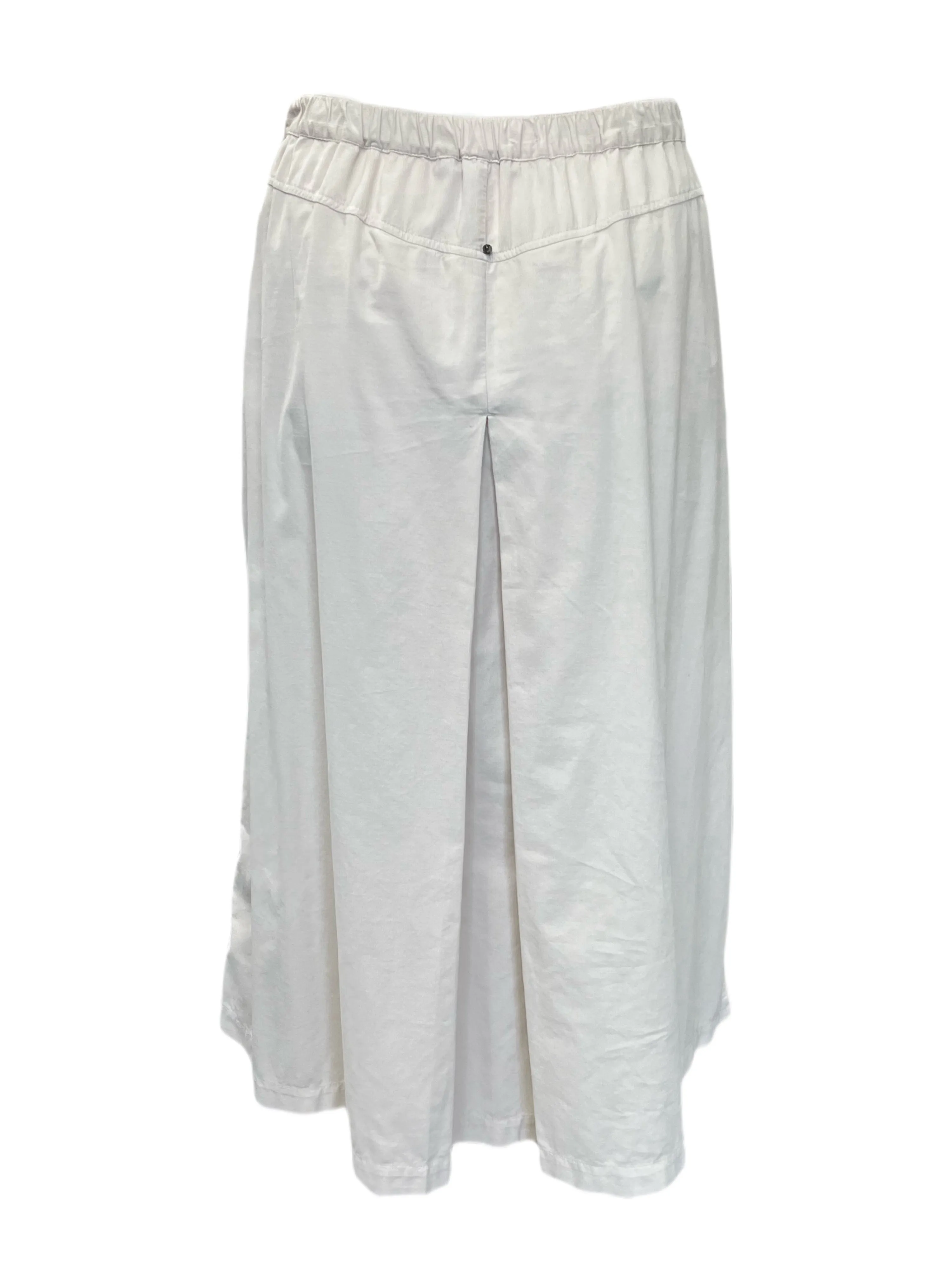 Marina Rinaldi Women's Ivory Candore Button Closure Skirt NWT