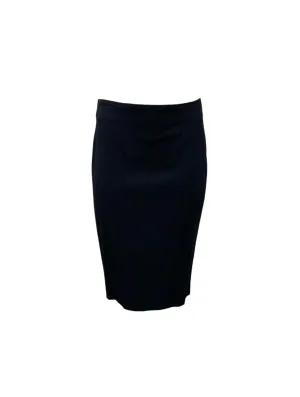 Max Mara Women's Black Giano Streight Midi Skirt NWT