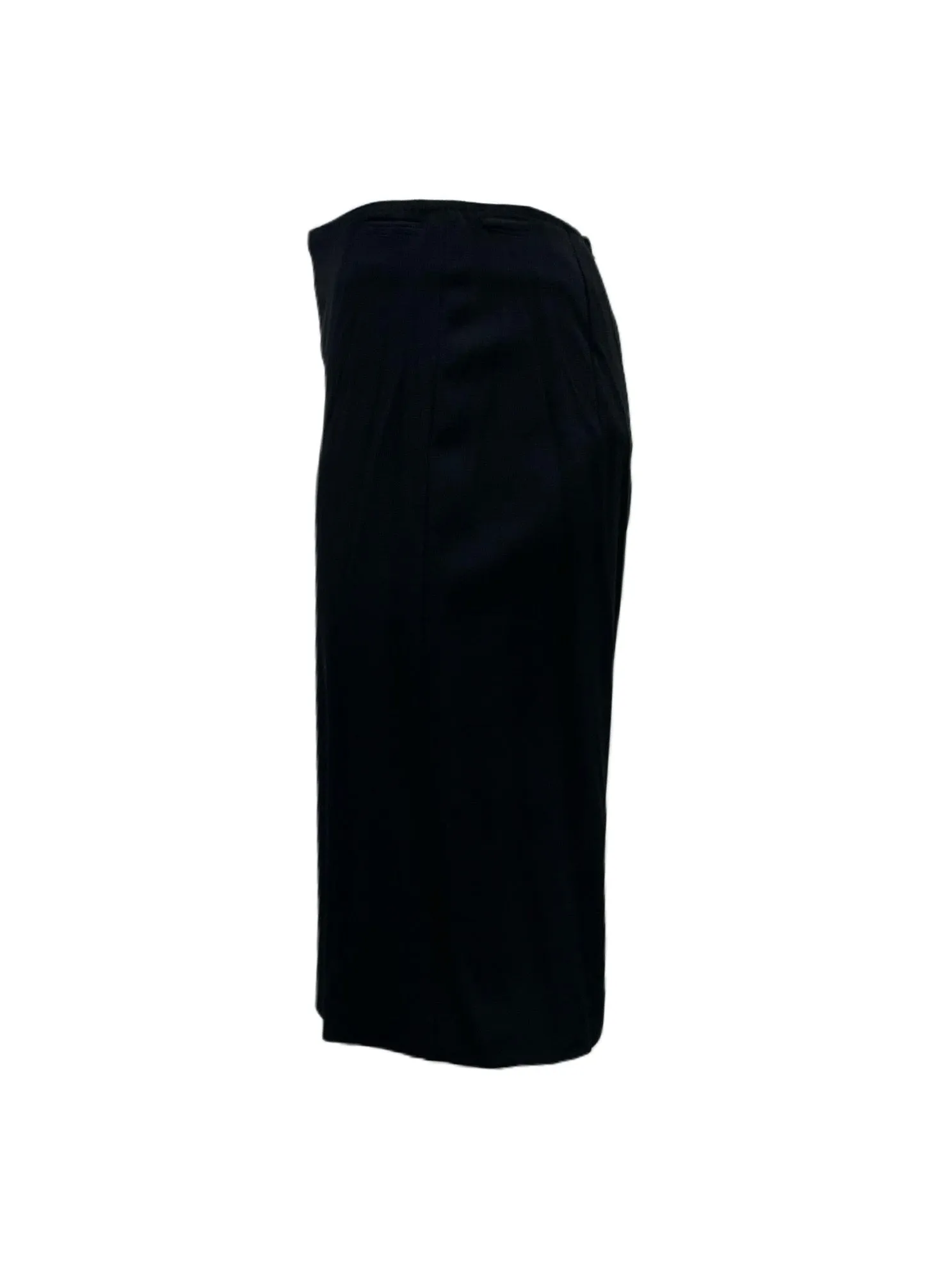 Max Mara Women's Black Giano Streight Midi Skirt NWT