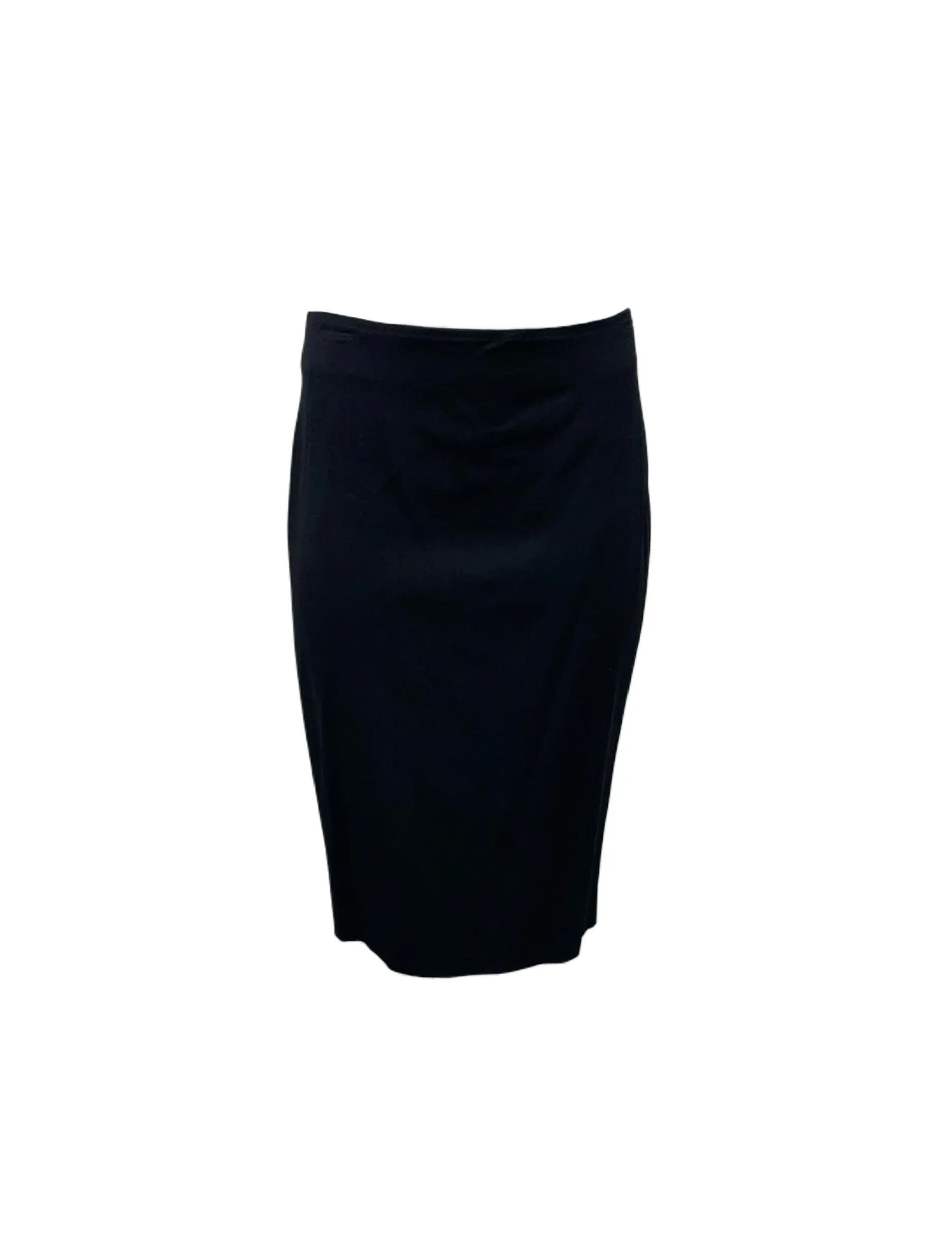 Max Mara Women's Black Giano Streight Midi Skirt NWT