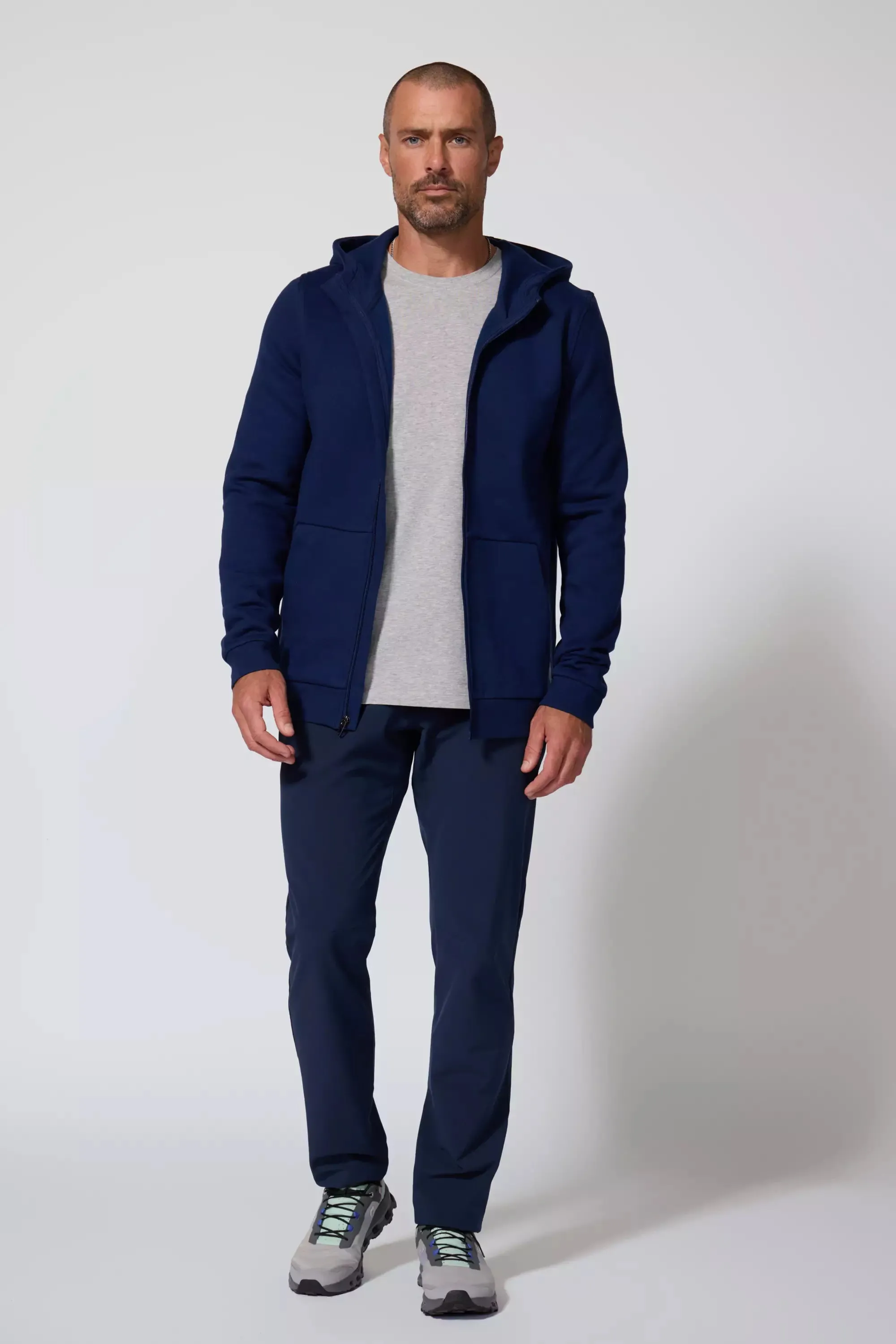 Men's Luxefleece Zip-Up Hoodie - Navy