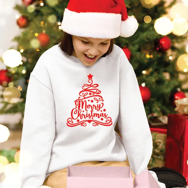 Merry Christmas Tree Matching Family Christmas Sweatshirts