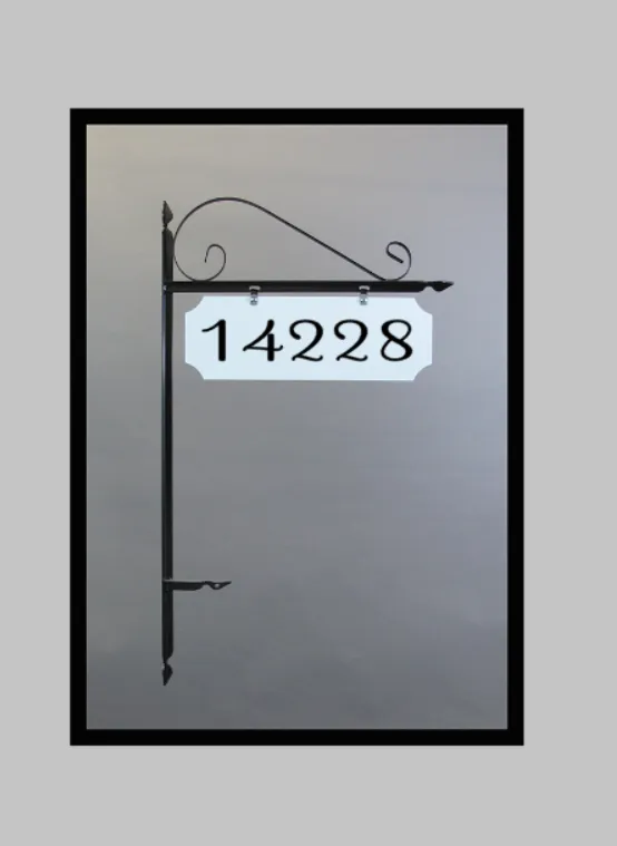 Metal Garden/Yard Sign with 36" Stake Personalized 18x6