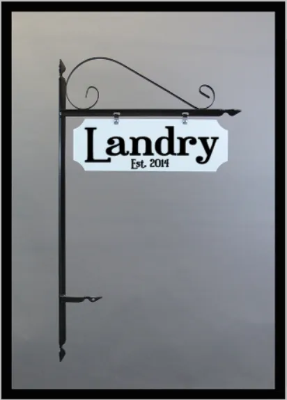 Metal Garden/Yard Sign with 36" Stake Personalized 18x6