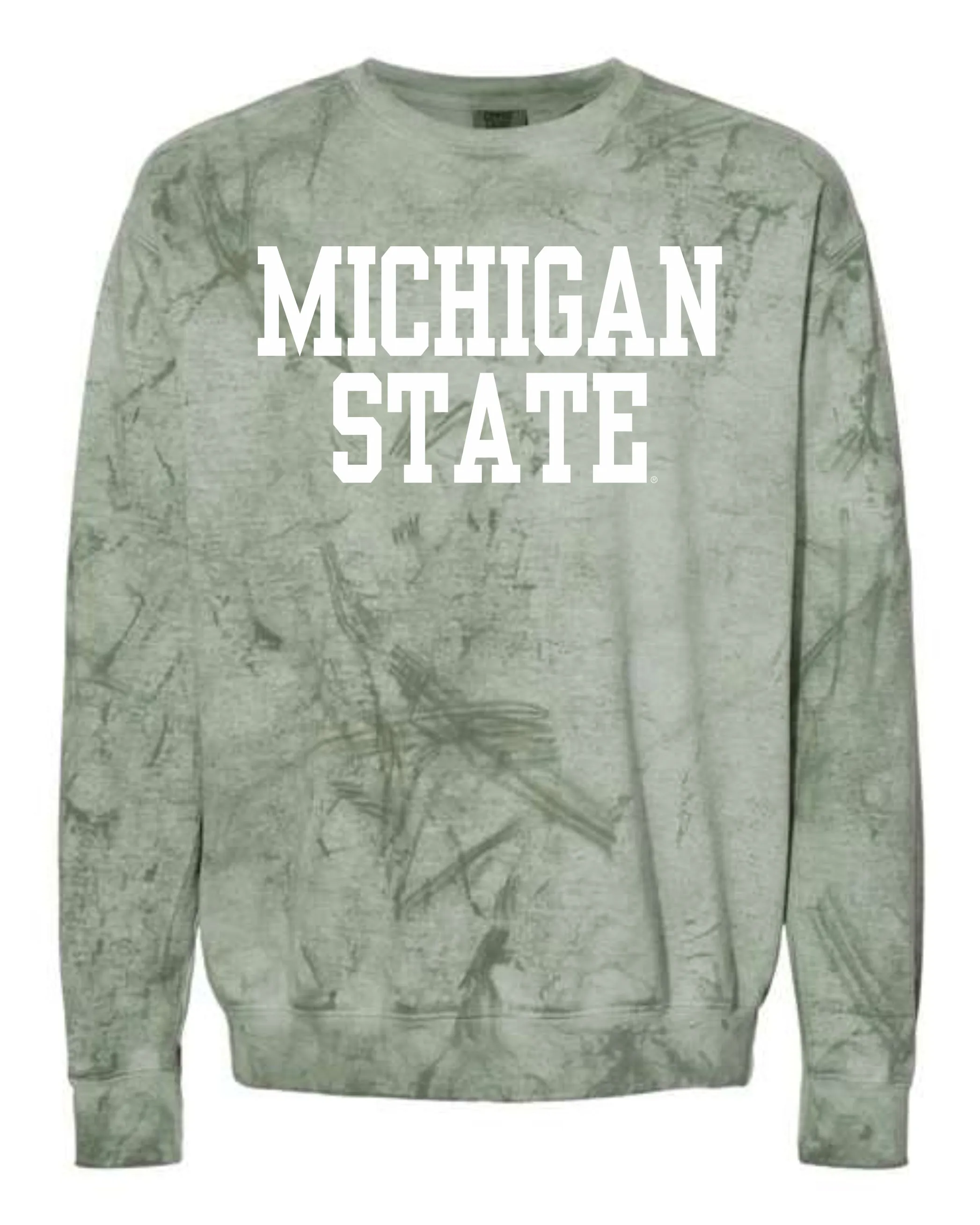Michigan State University Spartans Comfort Colors Colorblast Crewneck Sweatshirt