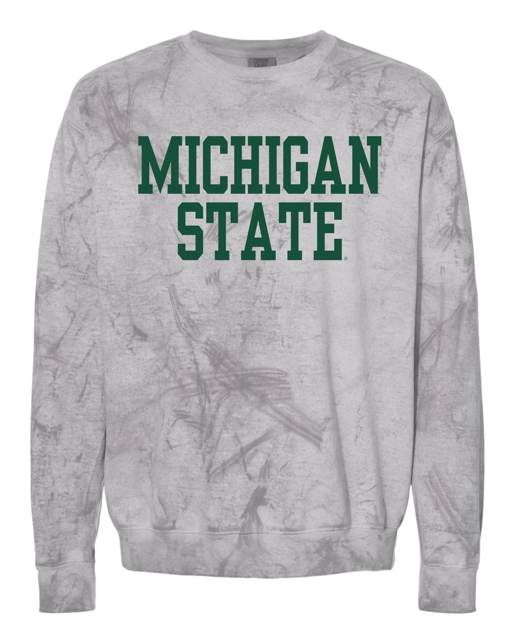 Michigan State University Spartans Comfort Colors Colorblast Crewneck Sweatshirt