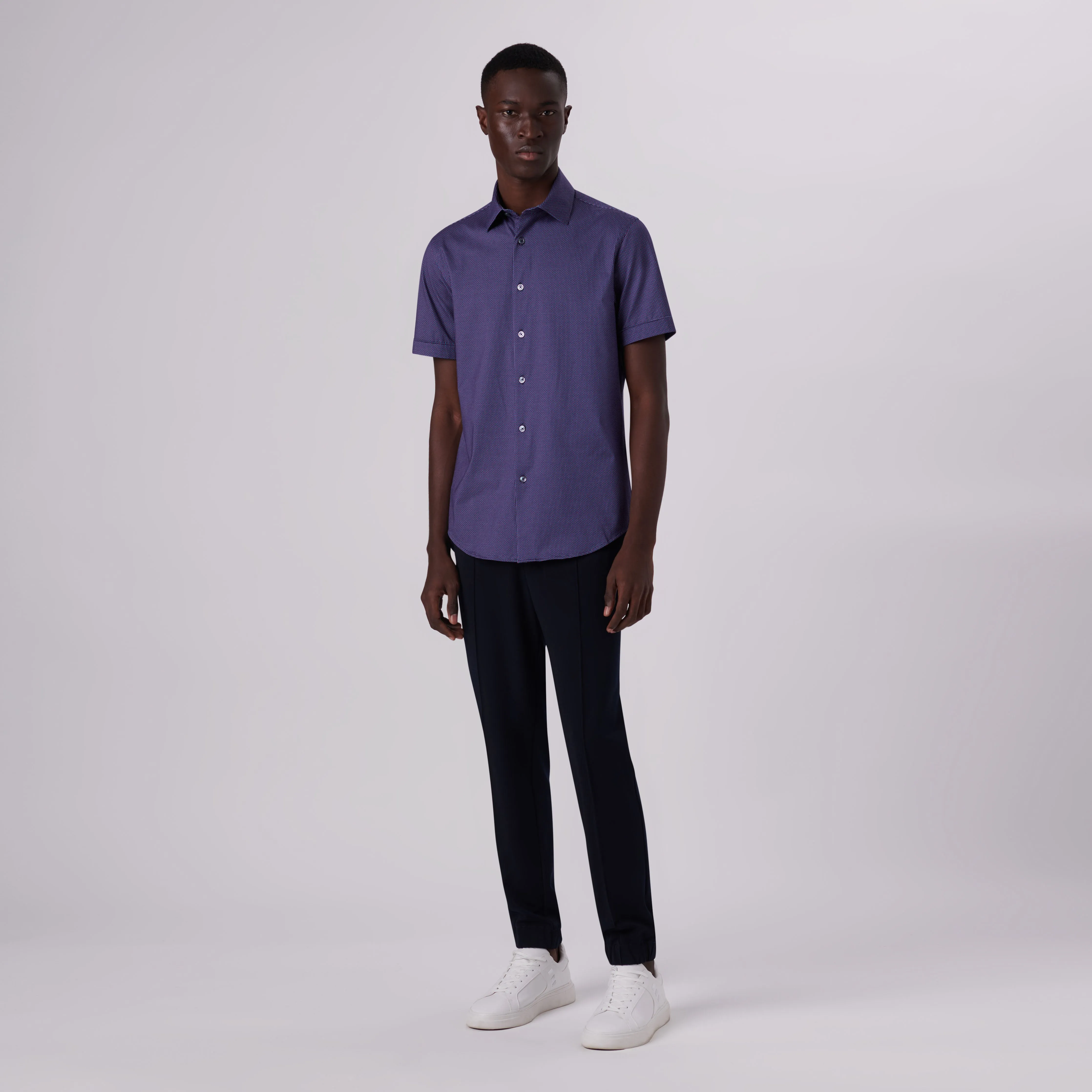 Miles Confetti Print OoohCotton Short Sleeve Shirt