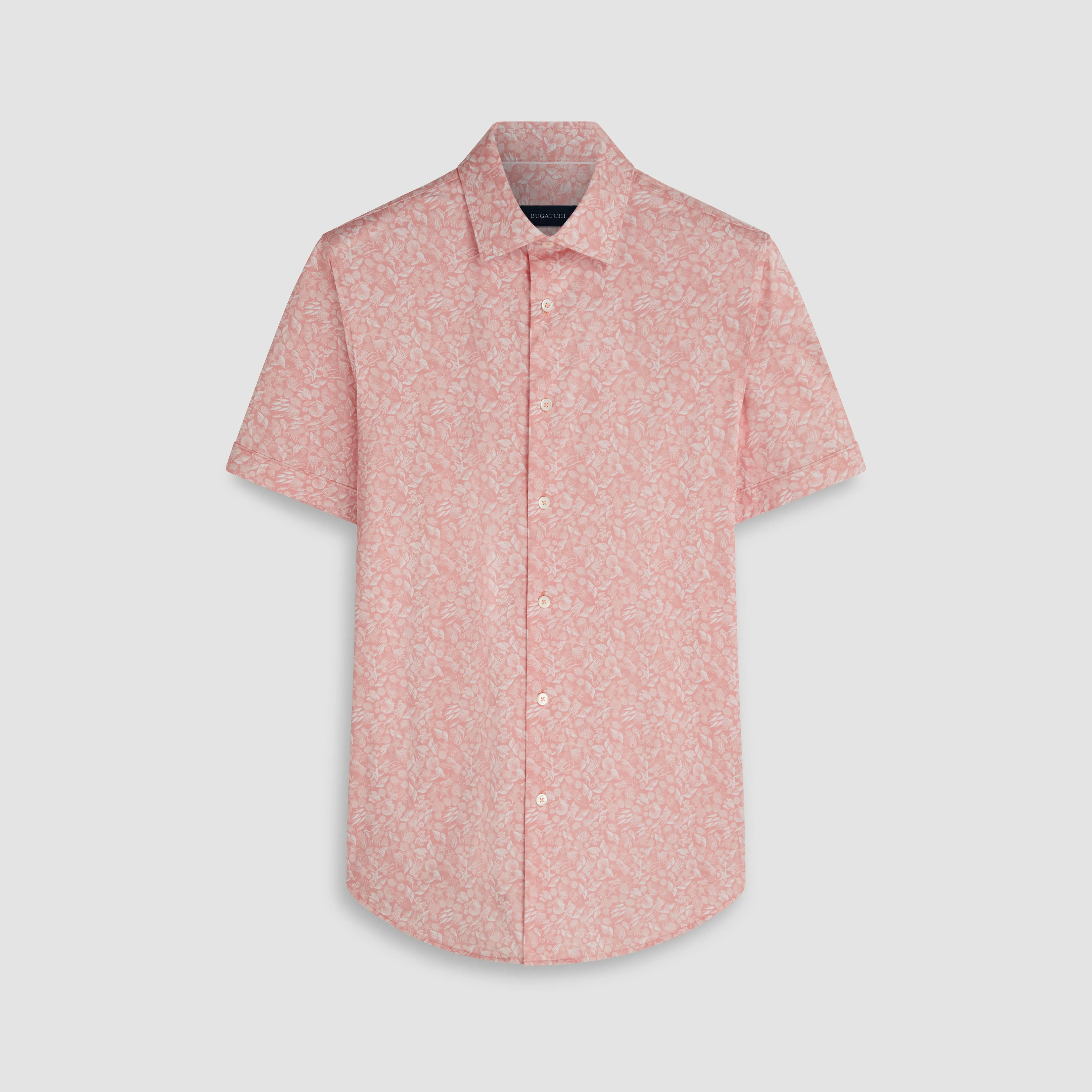 Miles Fish Print OoohCotton Short Sleeve Shirt