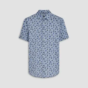 Miles Floral Print OoohCotton Short Sleeve Shirt