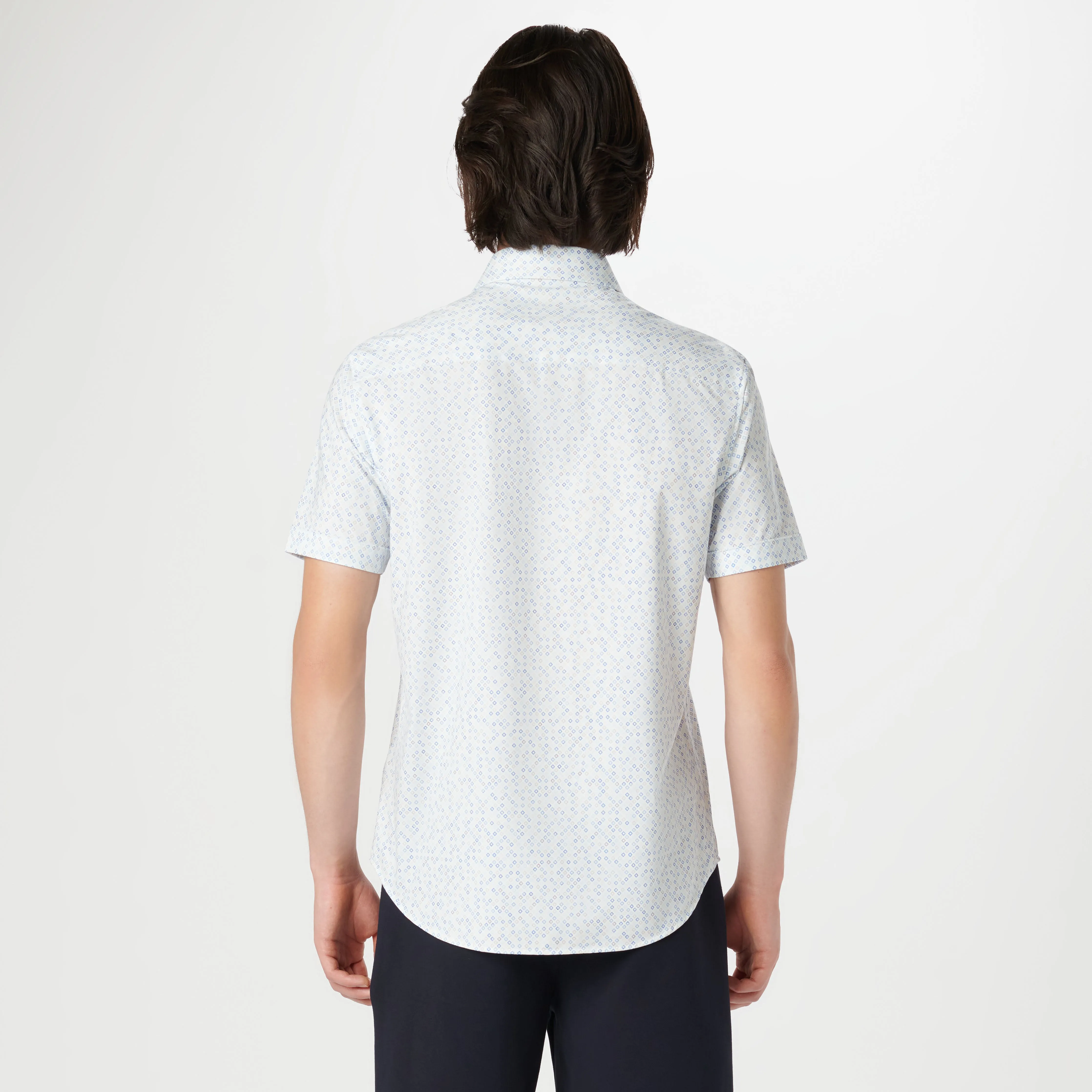 Miles Geometric OoohCotton Short Sleeve Shirt