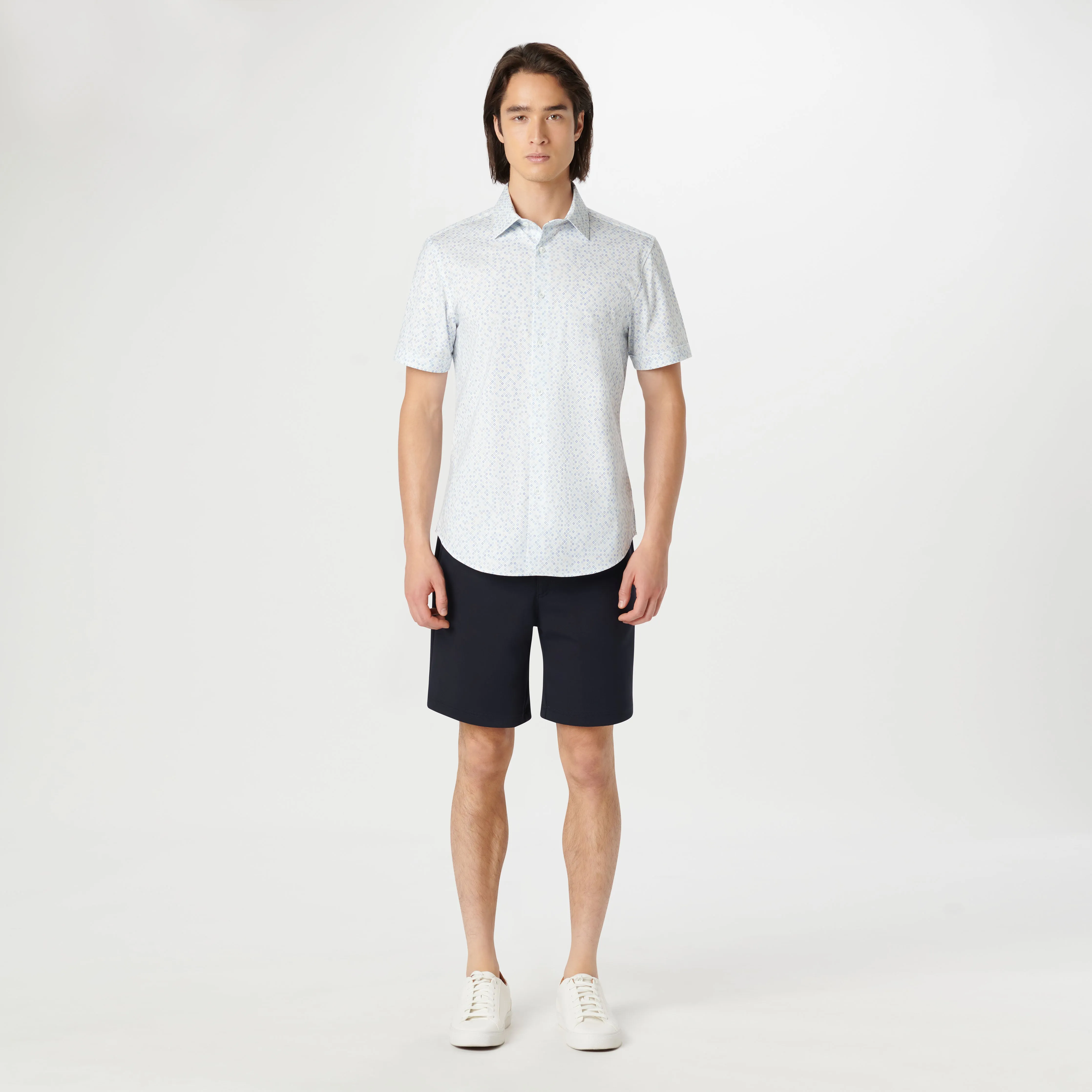Miles Geometric OoohCotton Short Sleeve Shirt