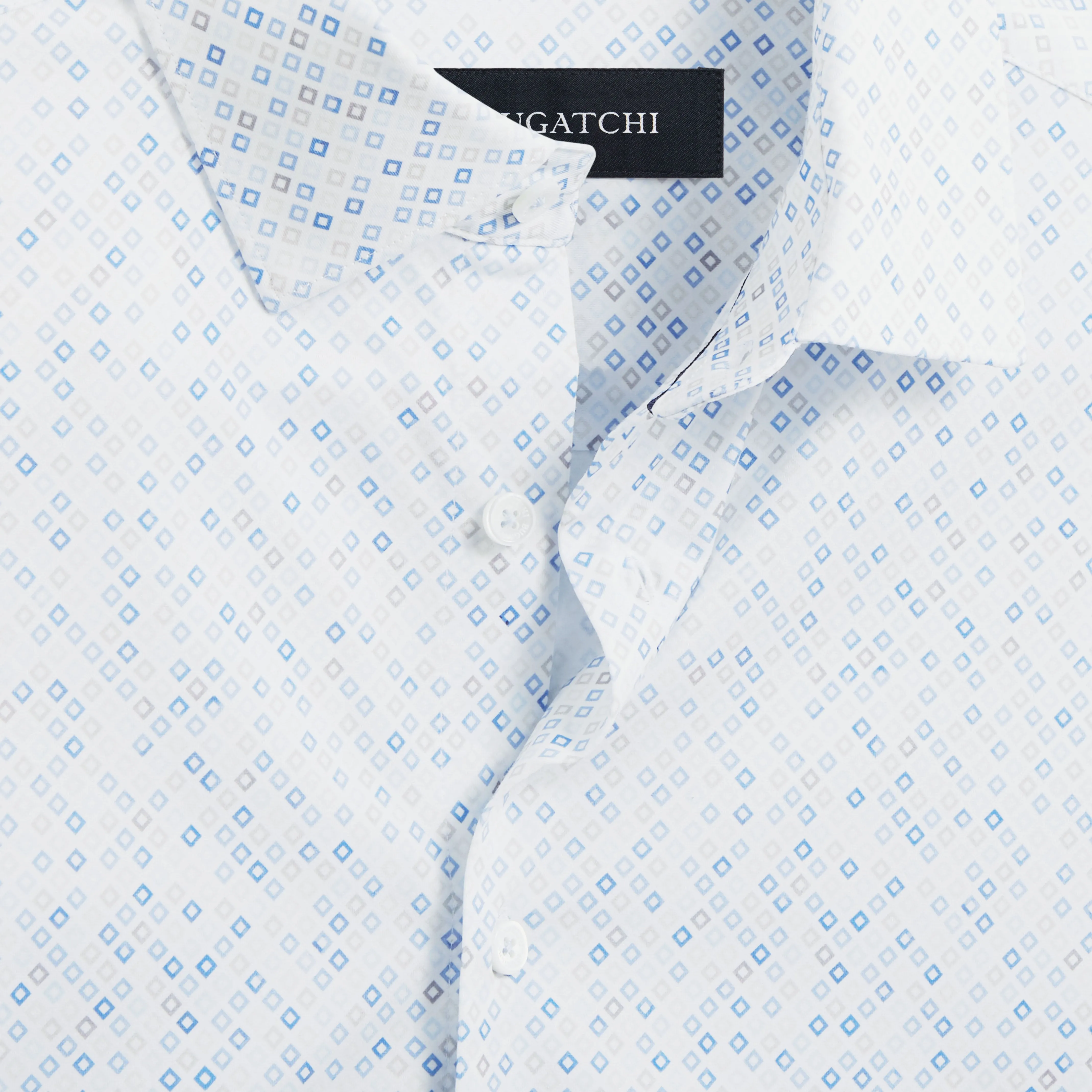 Miles Geometric OoohCotton Short Sleeve Shirt