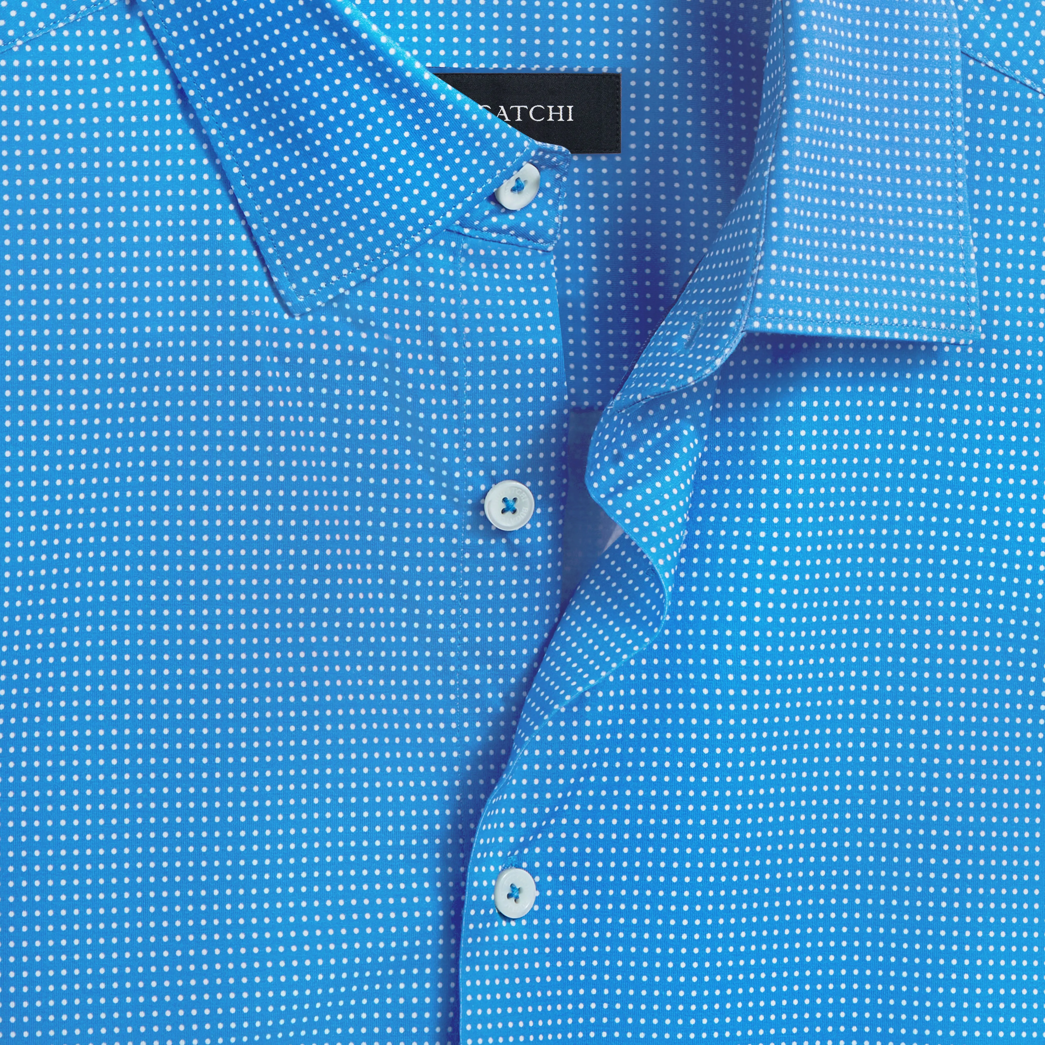 Miles Pin Dot OoohCotton Short Sleeve Shirt