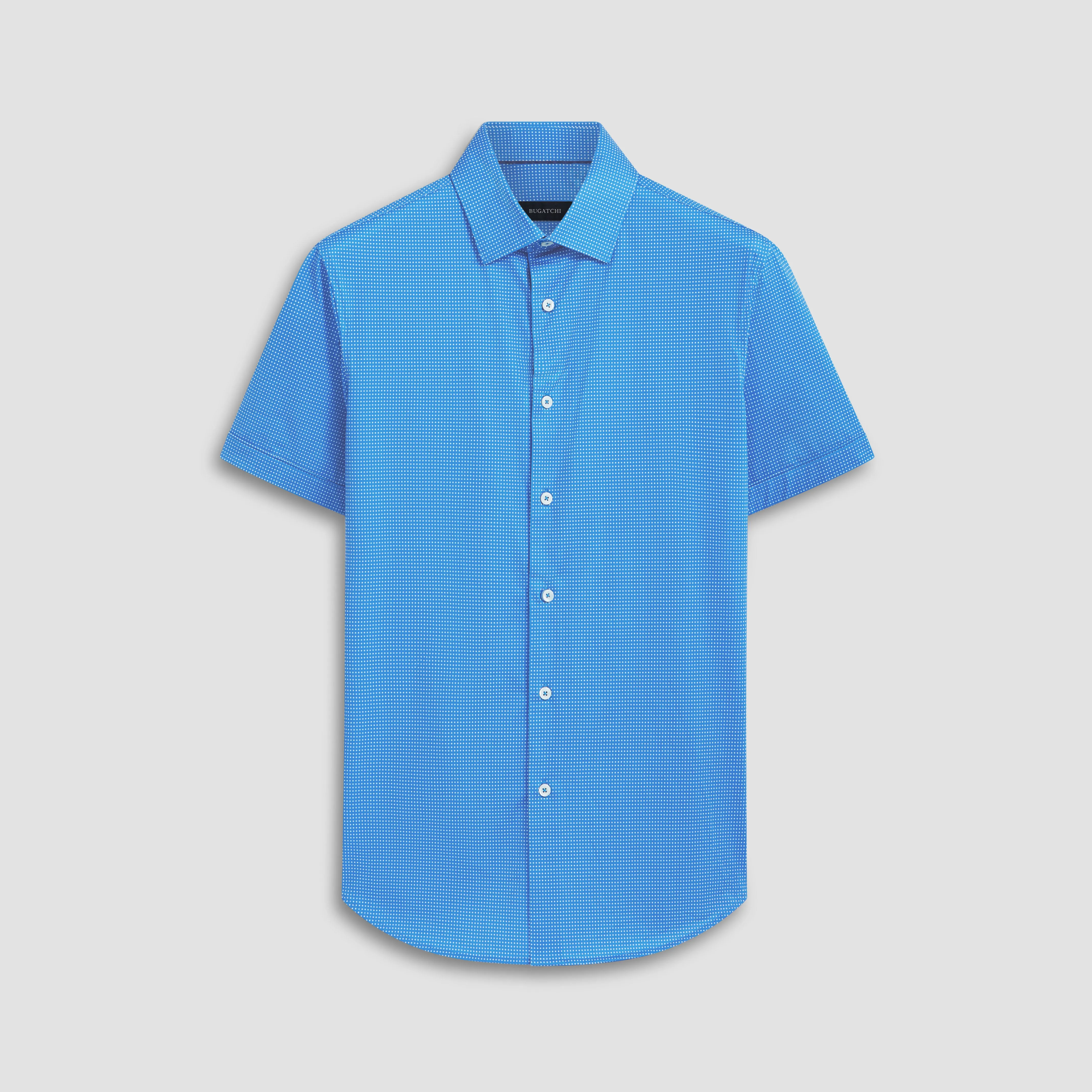 Miles Pin Dot OoohCotton Short Sleeve Shirt