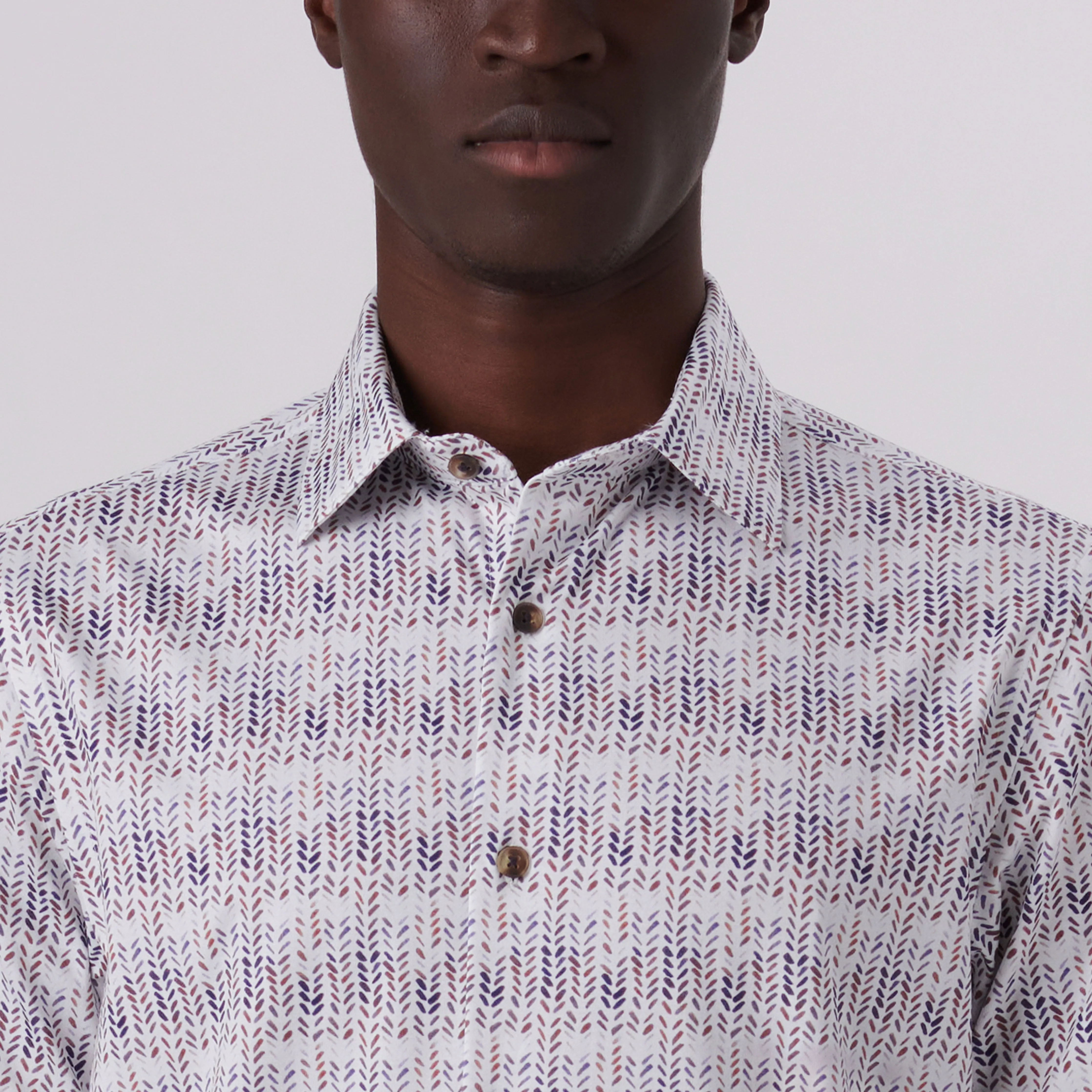 Milo Abstract Print OoohCotton Short Sleeve Shirt