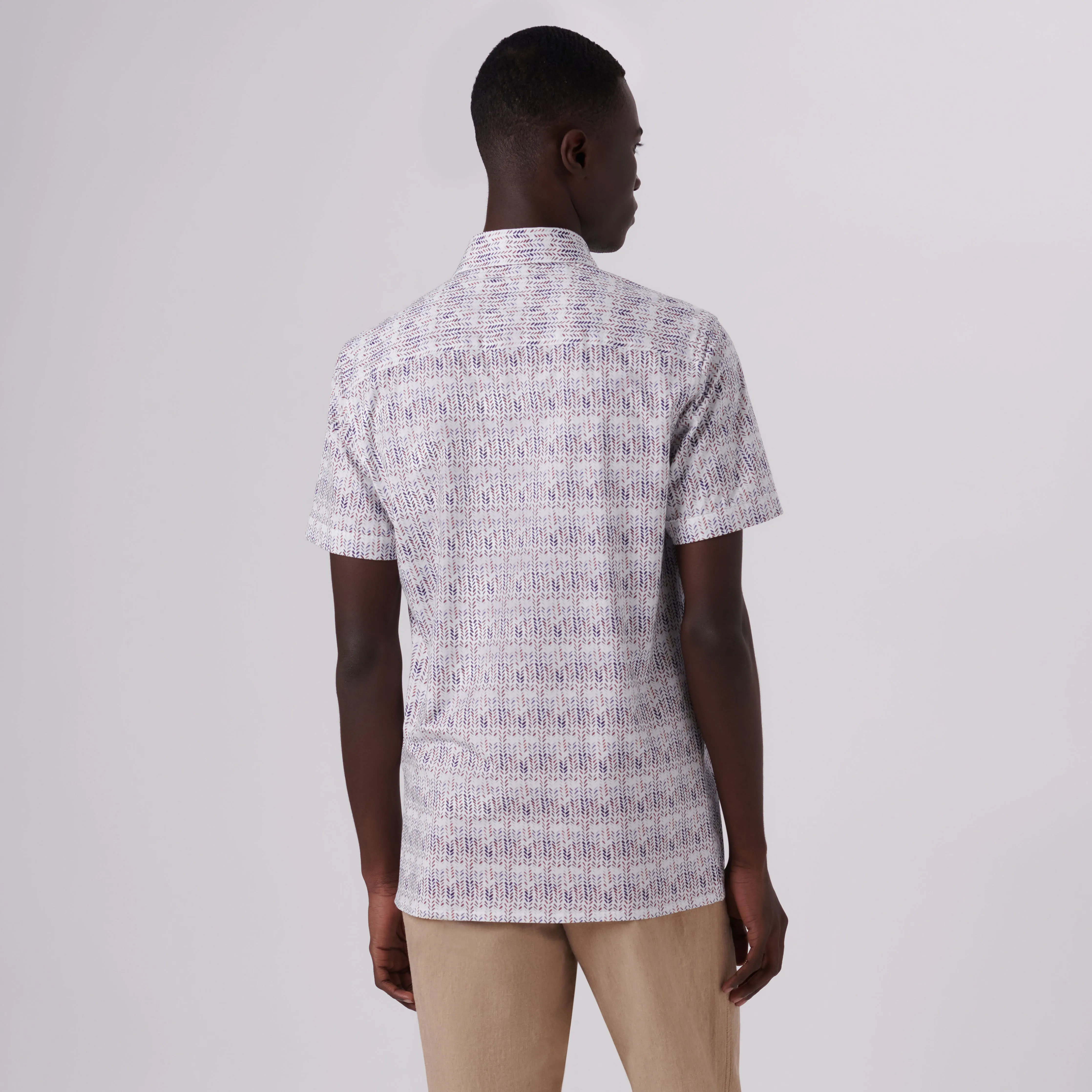 Milo Abstract Print OoohCotton Short Sleeve Shirt
