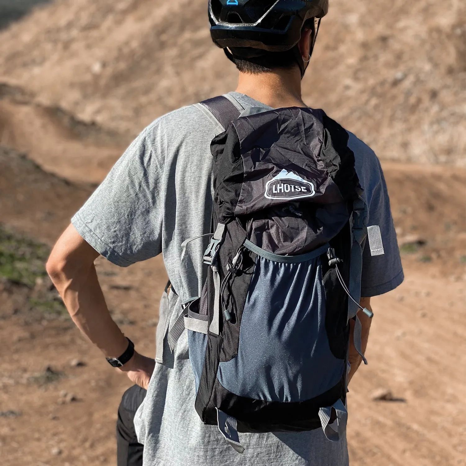 Mochila Trekking Lhotse Plegable 35Lt Negra