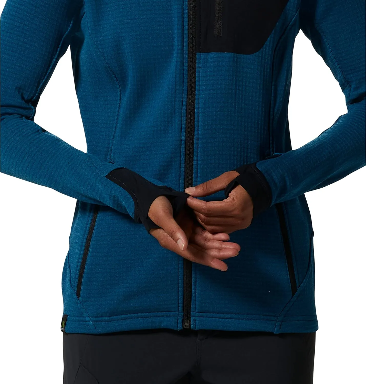 Mountain Hardwear Women's Polartec Power Grid Full Zip Hoody - Vinson Blue