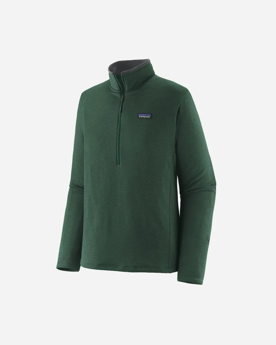M's R1 Daily Zip Neck - Pinyon Green