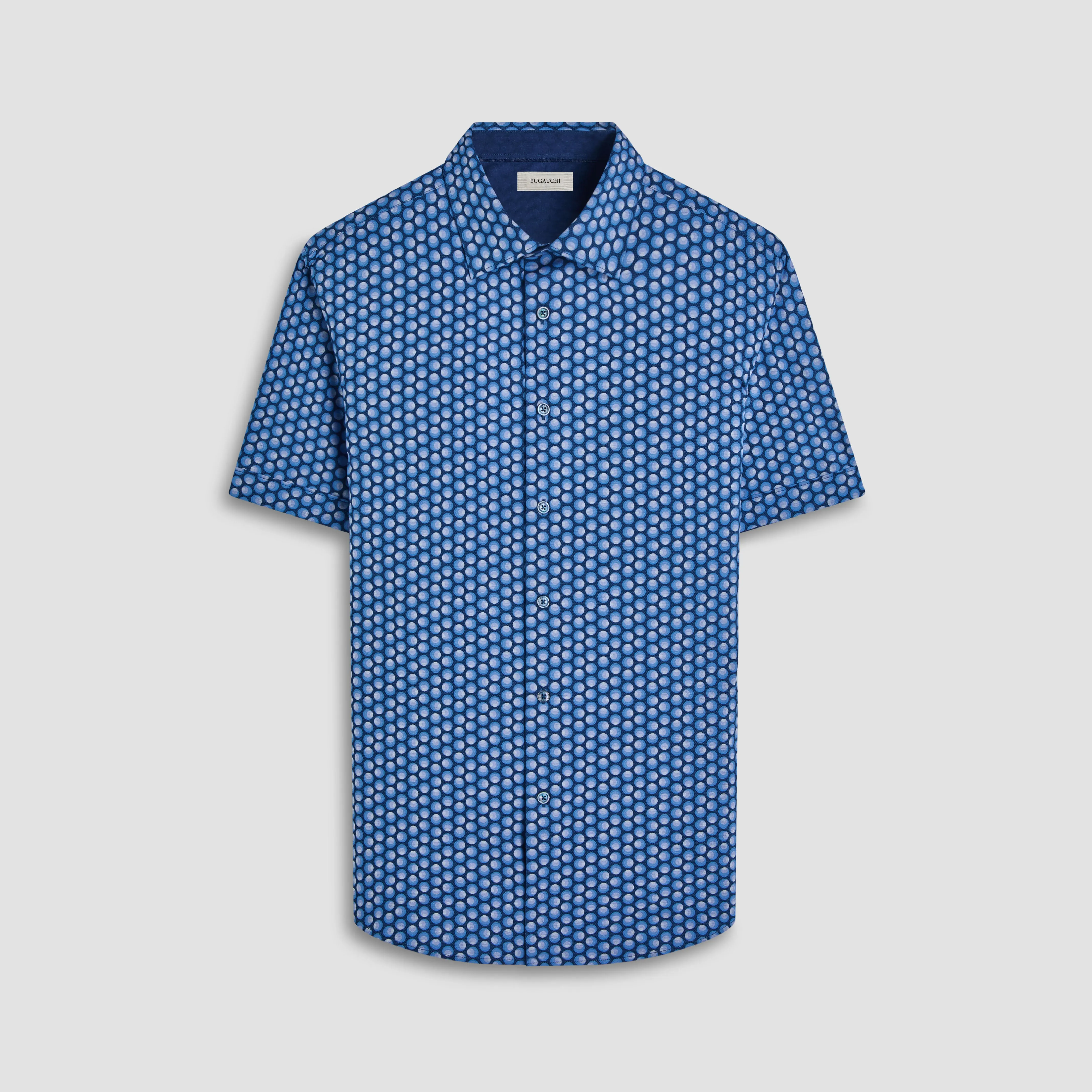 Myron Double-Sided Geometric & Solid OoohCotton Short-Sleeve Shirt