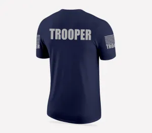 Navy Blue Trooper Men's Shirt - Short Sleeve (Gray)