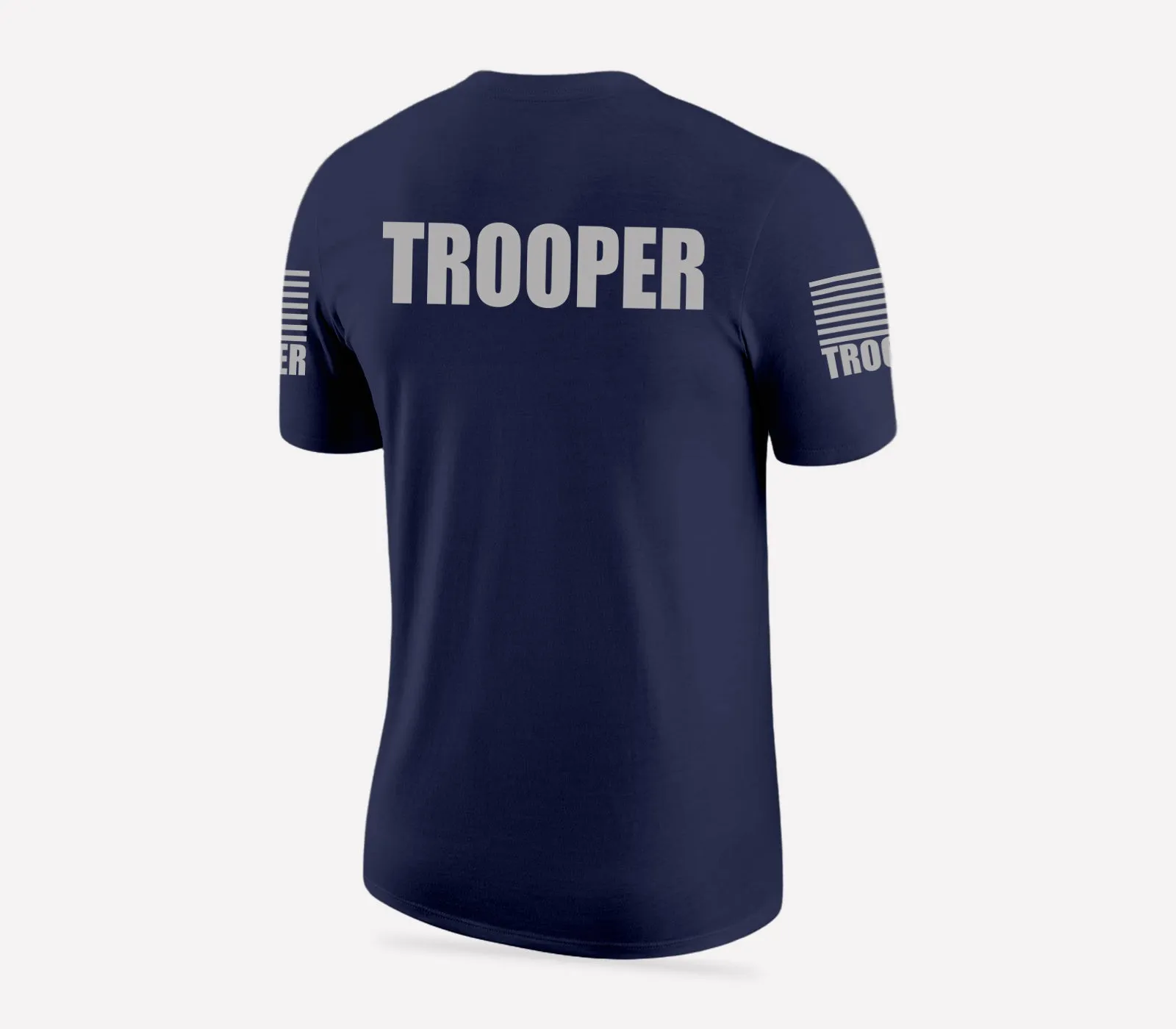 Navy Blue Trooper Men's Shirt - Short Sleeve (Gray)