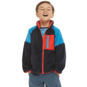 Navy Sherpa Zip-Up
