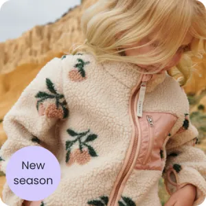 Nolan Peach Cherries Pile Jacket
