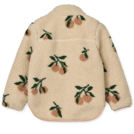 Nolan Peach Cherries Pile Jacket