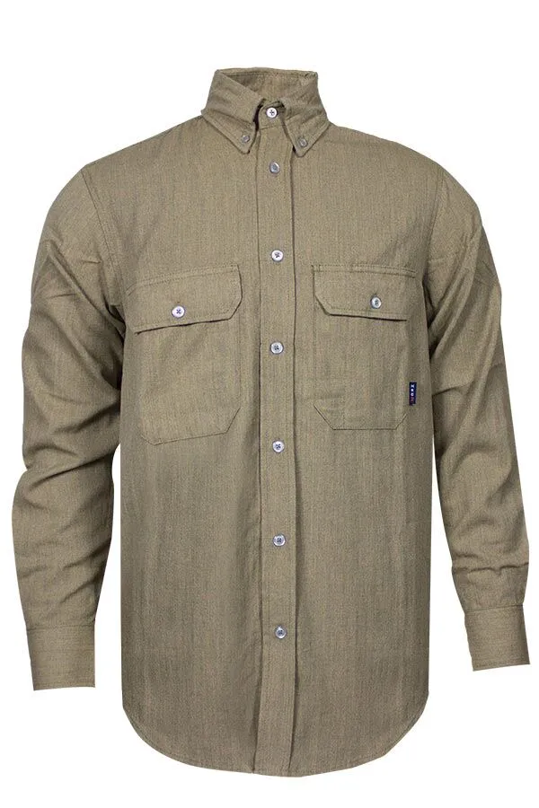 NSA 6 oz. CARBONCOMFORT™ FR Work Shirt Tan - 9.3 Cal (SHR-DWWS02-TN)