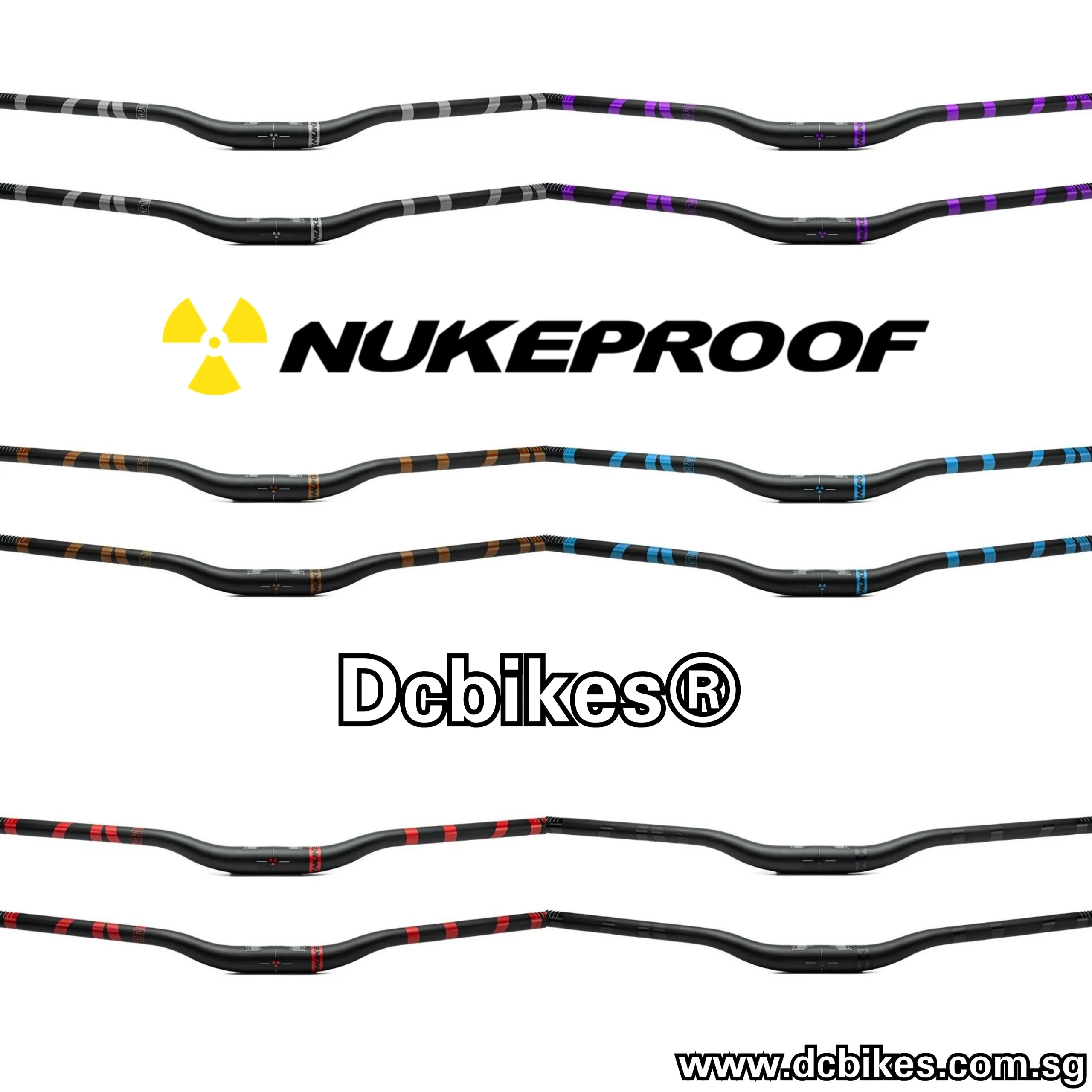 Nukeproof 800mm Horizon 25mm/38mm Rise V2 Alloy Handlebar 31.8mm/35mm