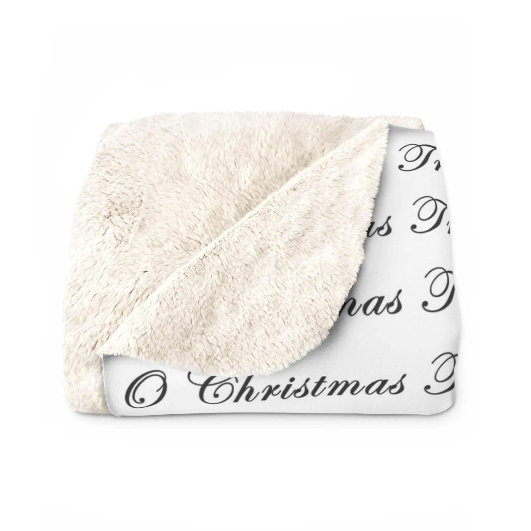 Oh' Christmas Tree Repeat Sherpa Fleece Blanket