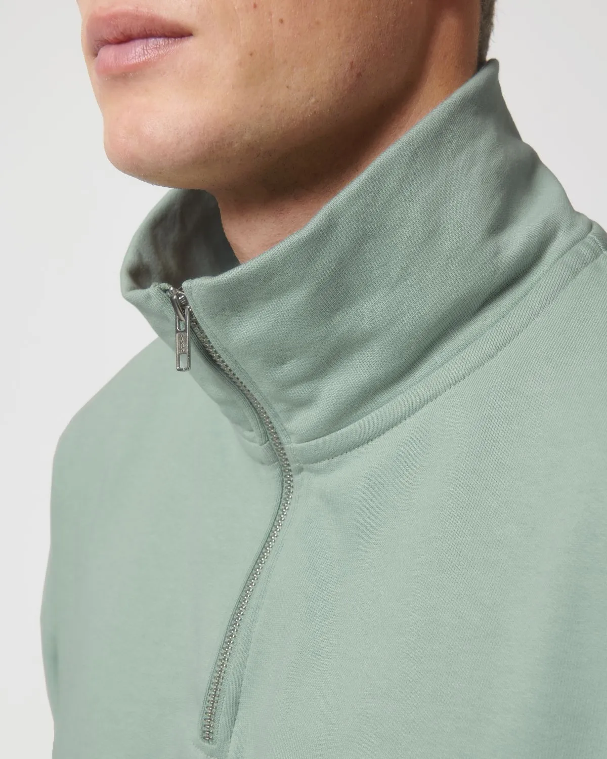 Organic Heavyweight Quarter Zip Sweatshirt: Unisex
