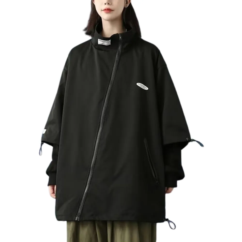 Outdoor Fake Two-Piece Panel Jacket