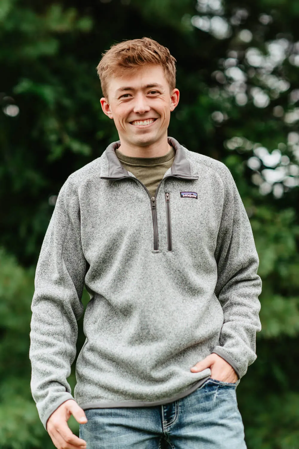 Patagonia Men’s Better Sweater Quarter Zip in Grey | 25523-STH