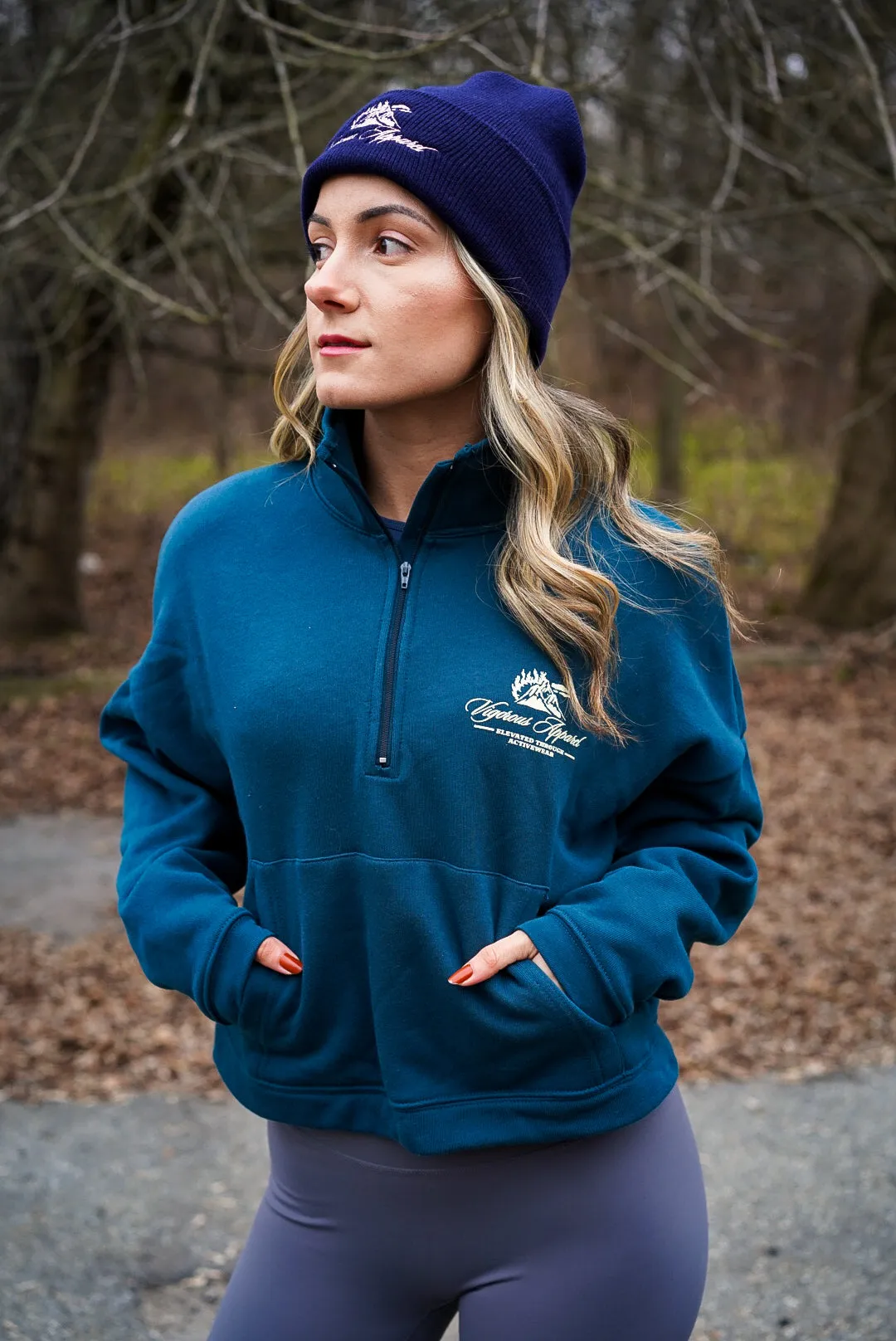PEAK HALF-ZIP PULLOVER SWEATER