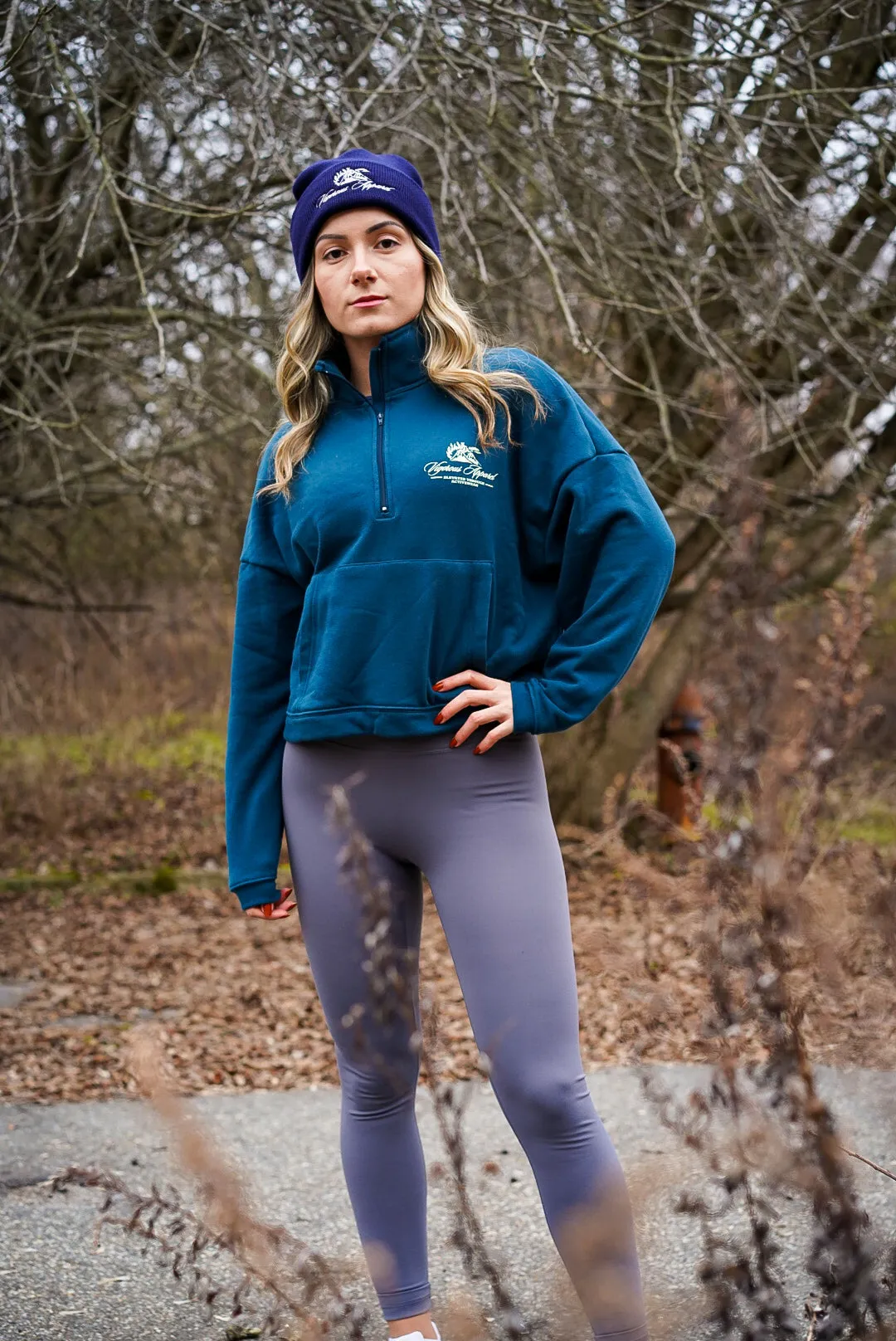 PEAK HALF-ZIP PULLOVER SWEATER