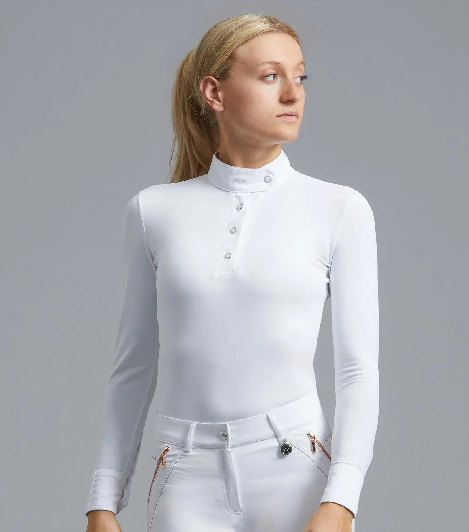 PEI Rossini Lycra Show Shirt (White, Limited Sizes)