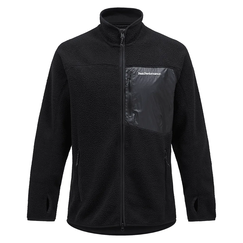 Pile zip jacket - Black