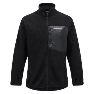Pile zip jacket - Black