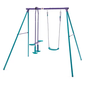 Plum® Helios® Metal Single Swing and Glider Set