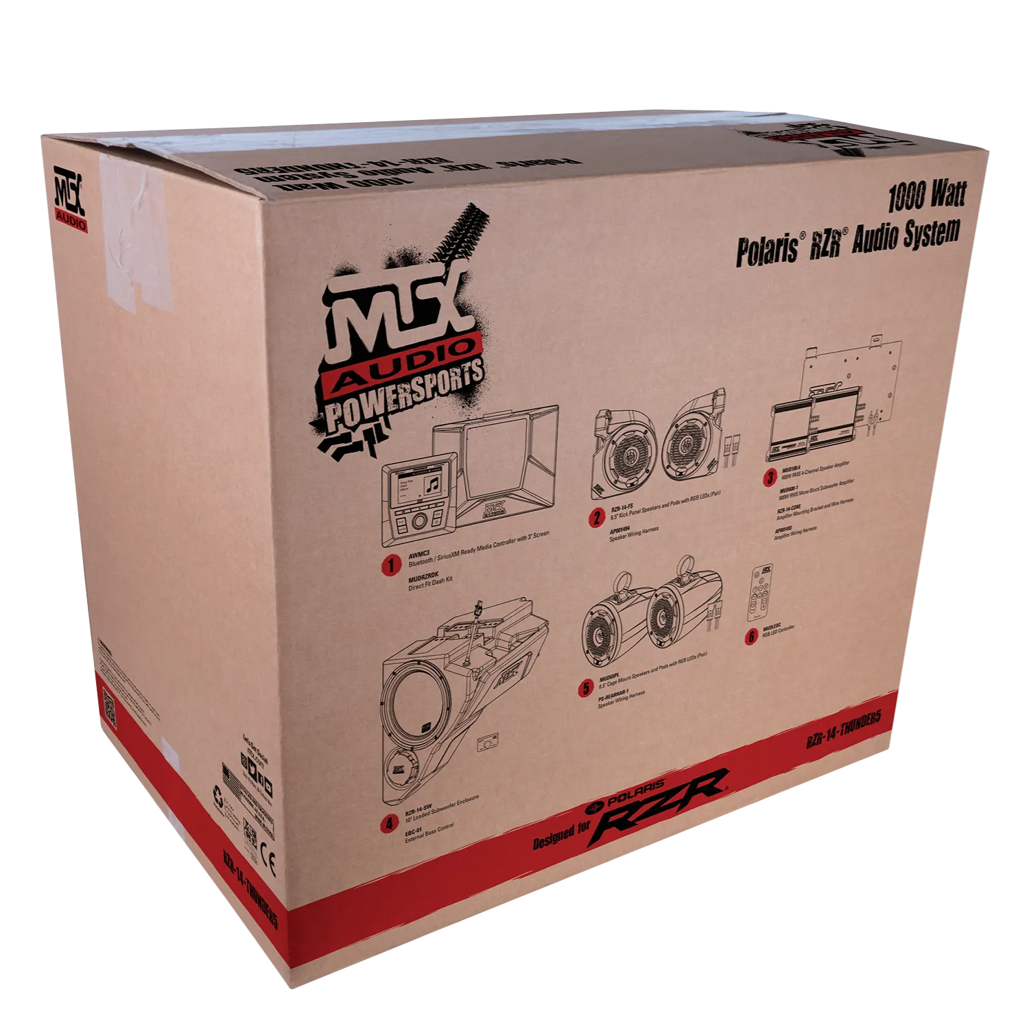 Polaris RZR 5-Speaker Audio System (2014 )