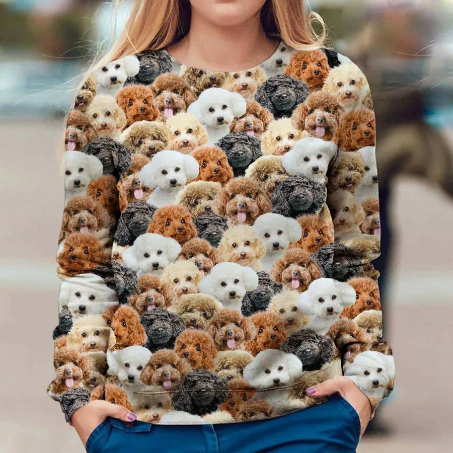 Poodle - Full Face - Premium Sweatshirt