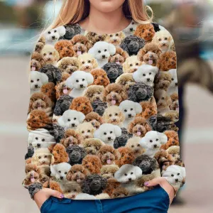 Poodle - Full Face - Premium Sweatshirt