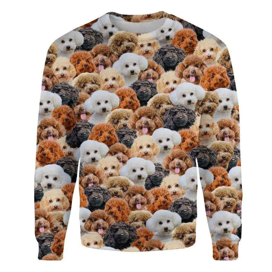 Poodle - Full Face - Premium Sweatshirt