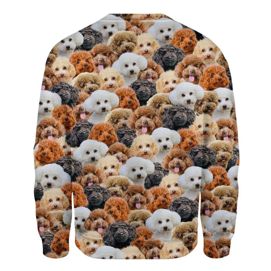 Poodle - Full Face - Premium Sweatshirt