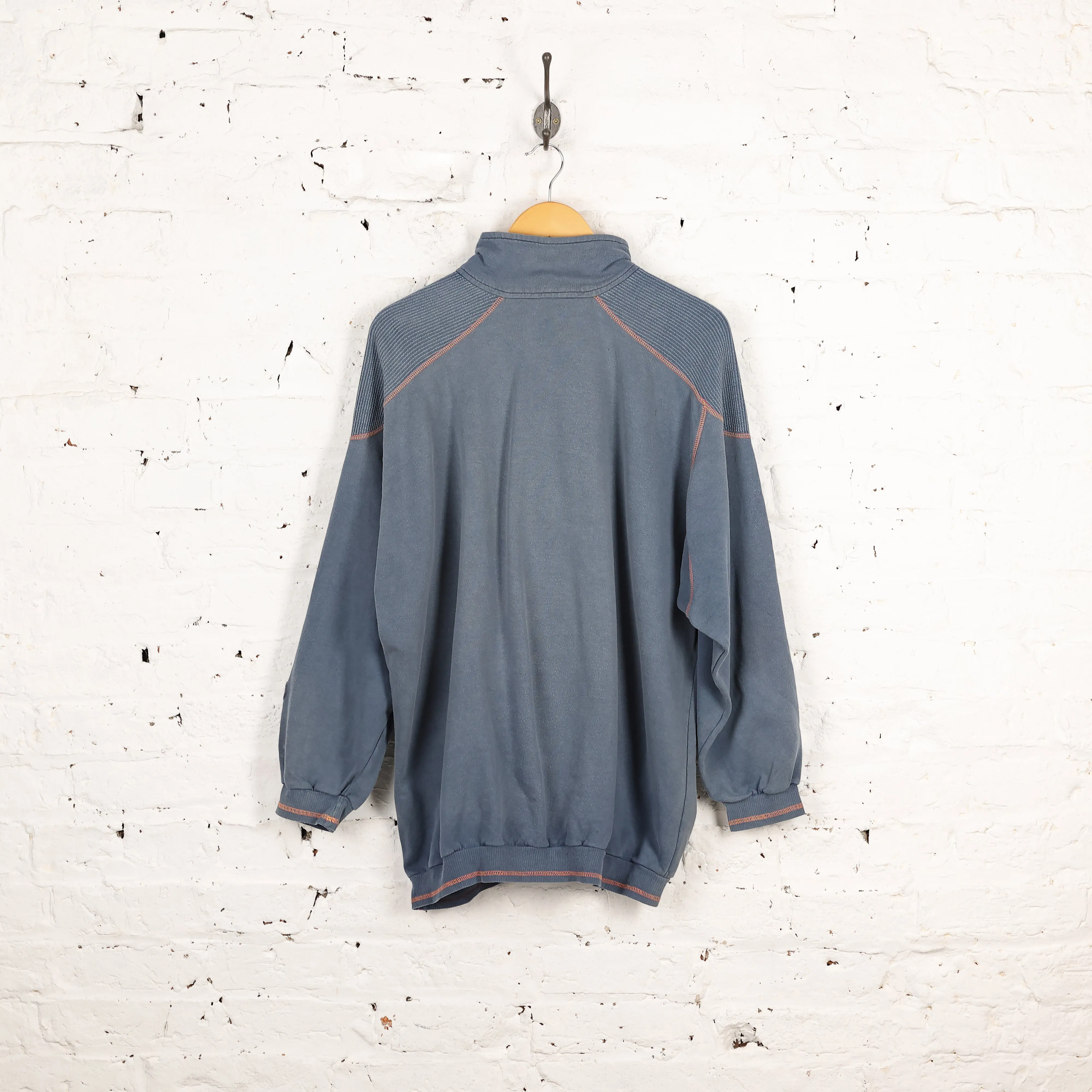 Puma 90s 1/2 Zip Sweatshirt - Blue - L