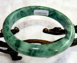 "Powerful Woman" Grade A Burmese Jadeite Bangle Bracelet 62 mm   Certificate (4980)